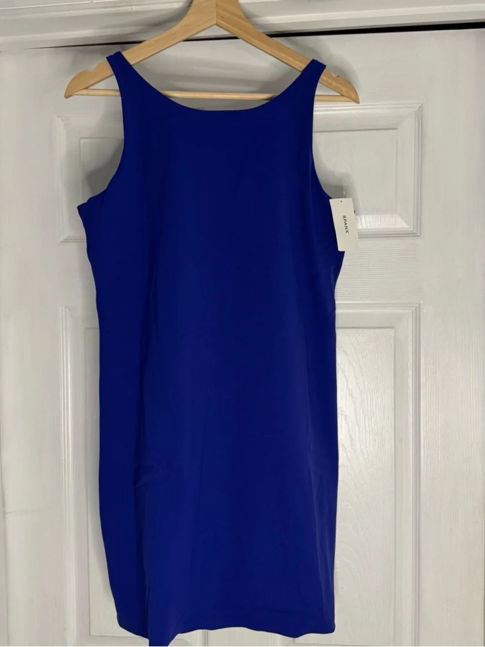 NWT Spanx Power Boost Exercise Dress L Deep Azure Blue - Picture 4 of 8